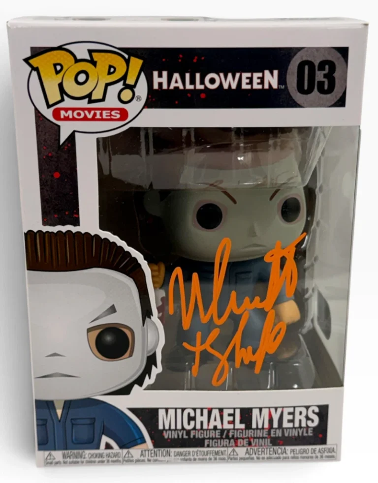 Nick Caste Signed Michael Myers Funko 03 Halloween Autograph Beckett Witness