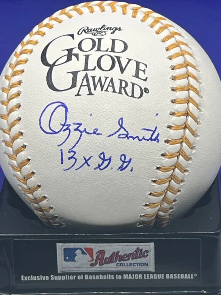 OZZIE SMITH ST. LOUIS CARDINALS 13 X GG FANATICS SIGNED GOLD GLOVE OML BALL