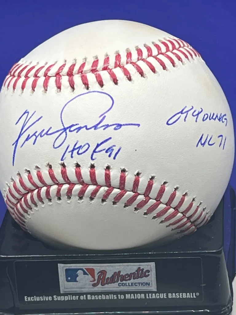 FERGIE JENKINS CHICAGO CUBS HOF 91 / CY YOUNG NL 71  BECKETT SIGNED OML BASEBALL