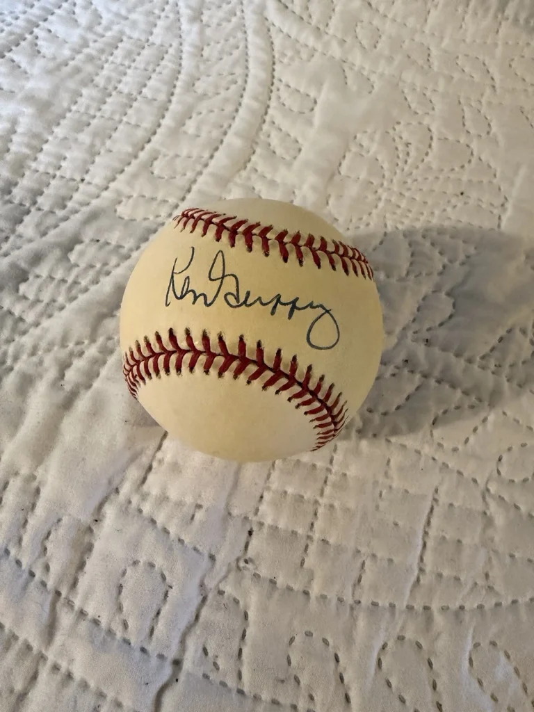 Ken Griffey Sr Signed Authentic ROMLB Rawlings Major League Baseball
