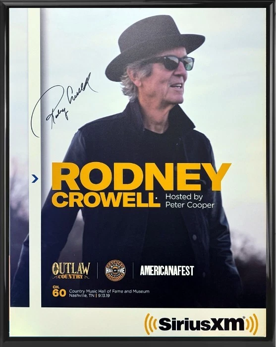 Rodney Crowell signed 2019 Outlaw Country HOF 22