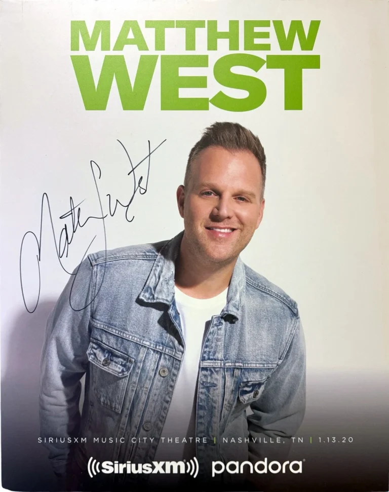 Matthew West signed 2020 22