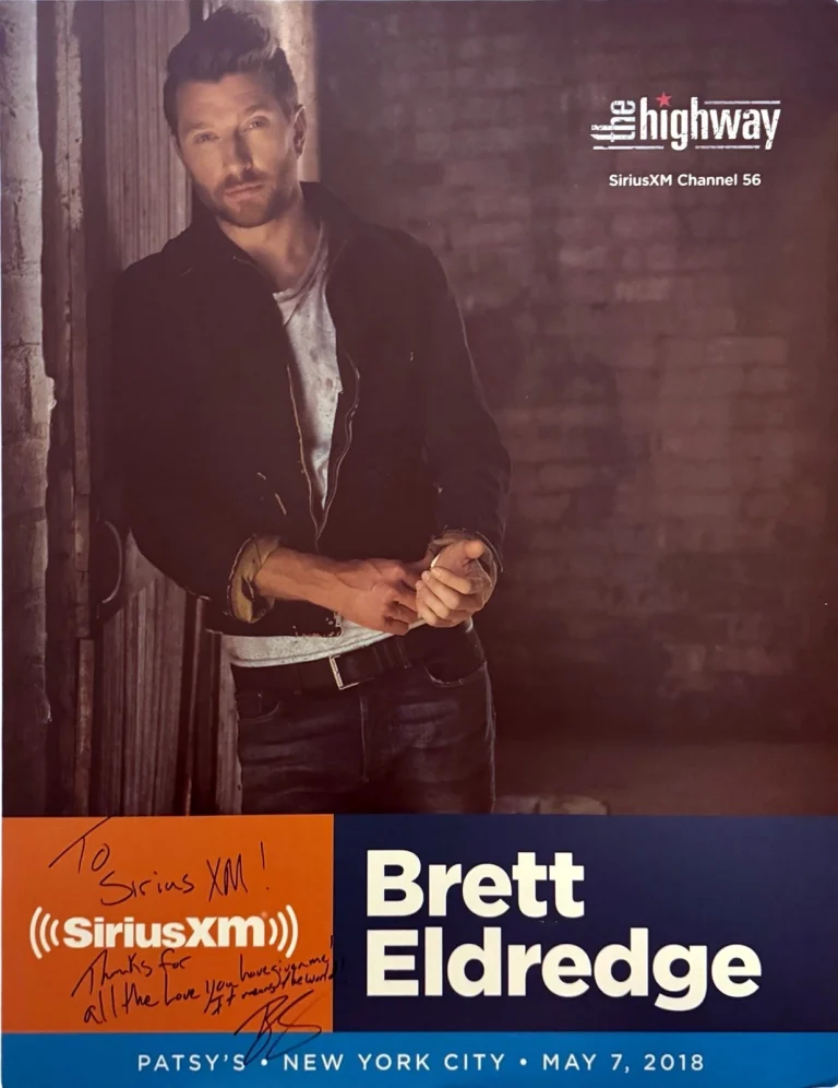 Brett Eldredge signed 2018 22
